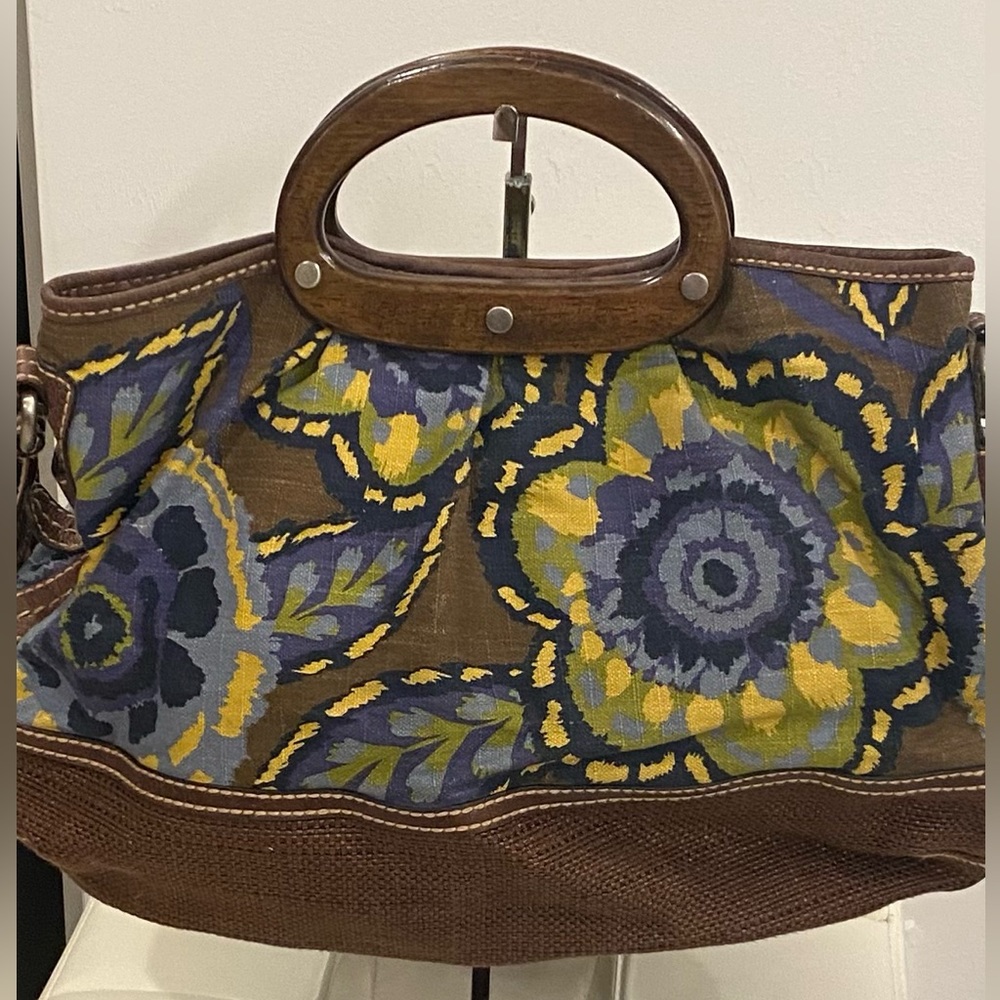 Vintage Fossil Floral Bag